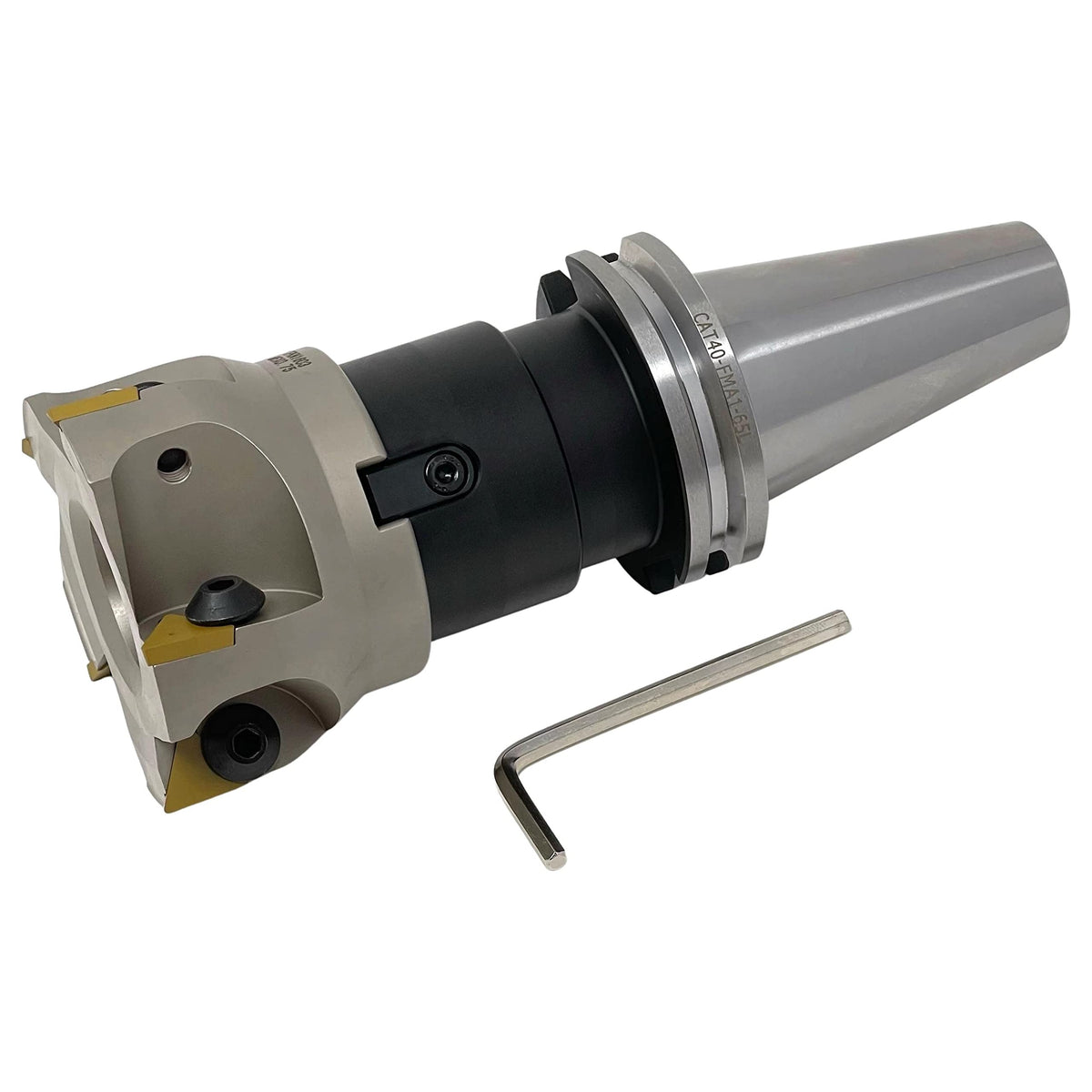 CME 3" 90° Indexable Face Mill w/ CAT40 Arbor, TPG322 Inserts Included, 5 Flutes