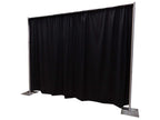 Premier Portable Pipe and Drape Backdrop Kit 8ft x 10ft (Black)