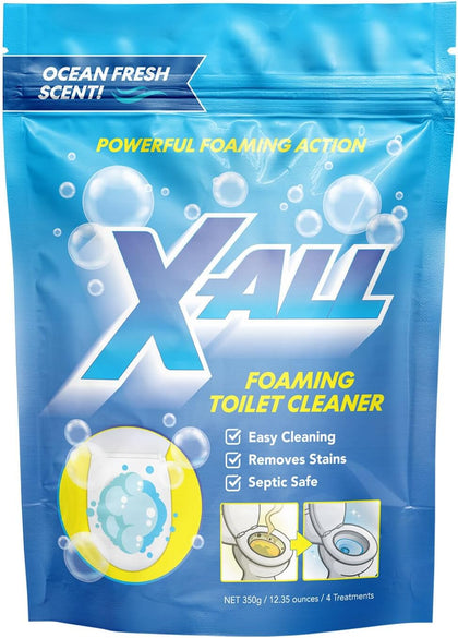Foaming Toilet Cleaner, Self-Activating Powder for Deep Cleaning, Fights Stains, Limescale and Mineral-Buildup