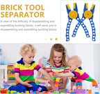2pcs Multi-Functional Brick Separator Tool Set Toy Assembly and Disassembly Pliers Sturdy Plastic Brick Accessories