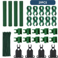 Adjustable Garden Stakes Connectors for 0.78" Rods | Plastic Plant Trellis Clips Connecting Joints for Tomato Cage
