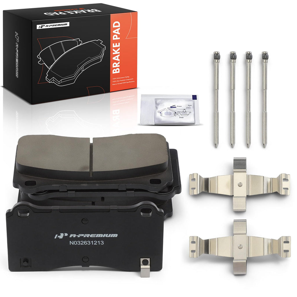 A-Premium Front Ceramic Brake Pads Compatible with Tesla