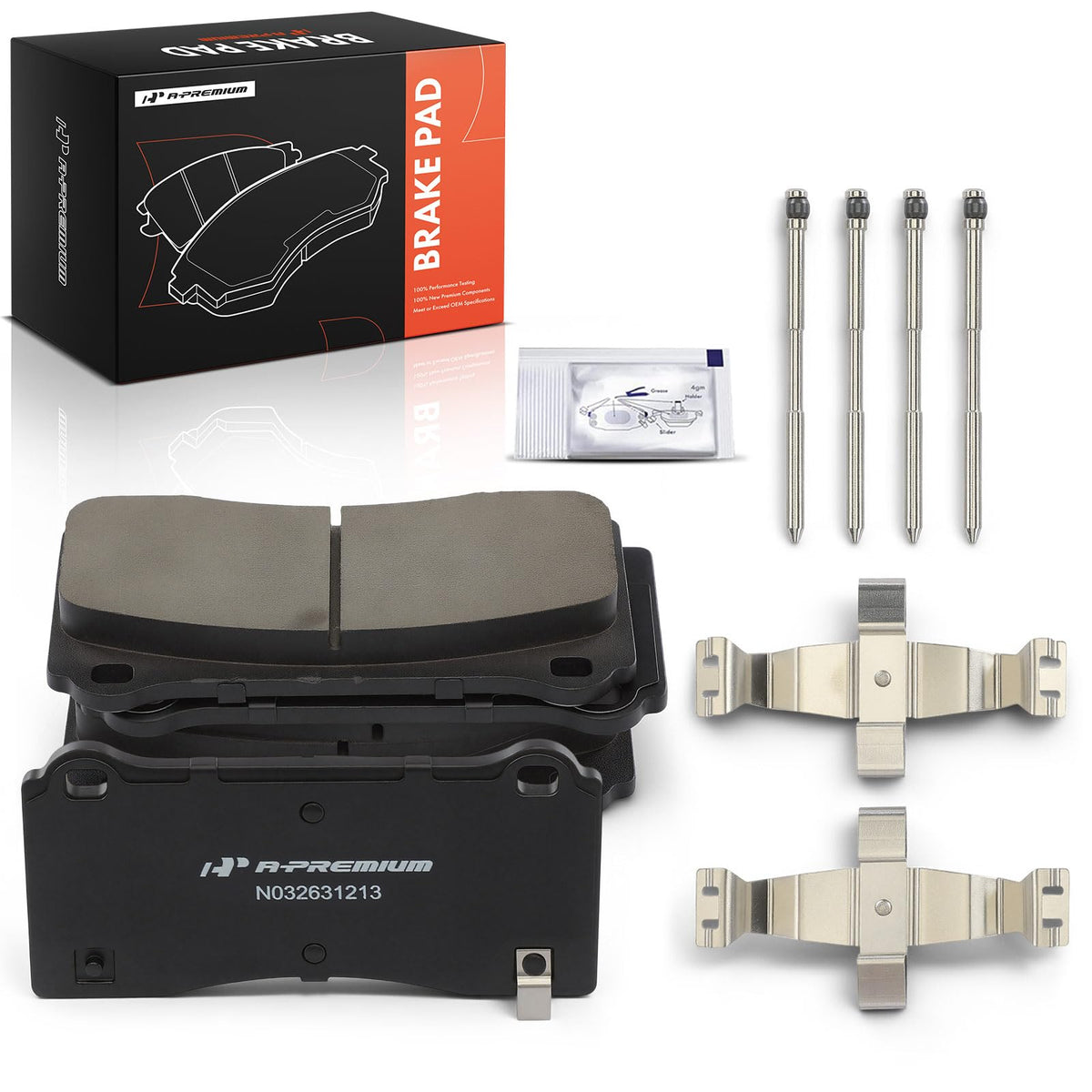 A-Premium Front Ceramic Brake Pads Compatible with Tesla