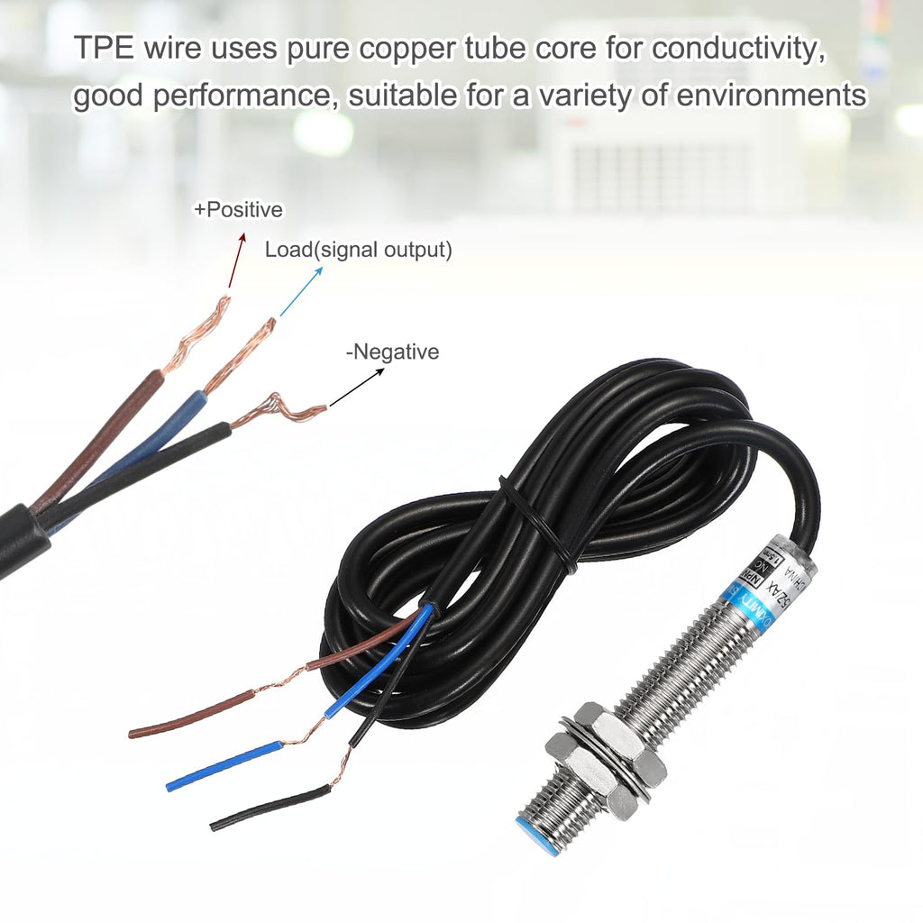 MECCANIXITY Inductive Proximity Sensor, NPN NC M8 1.5mm Approach Sensor