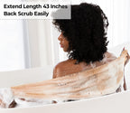 African Net Sponge Authentic - Back Scrub Exfoliating Net Sponge with Knots - 2 Pieces African Bath Sponges for Body