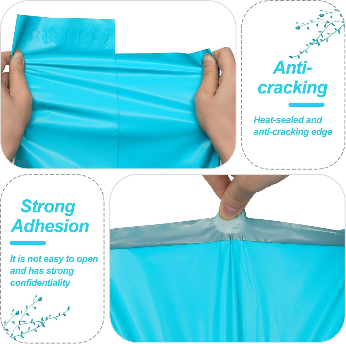 Thank You Poly Mailers 10x13 Inch, 25 PCS, Blue