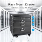2U Rack Drawer, Designed for 19-inch Network Equipment, Servers or Cabinet Enclosures.
