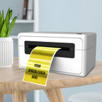 2"x2" Gold Square Thermal Label Stickers,Self-Adhesive Square Direct Thermal Labels,300 Sheets with Perforation Line