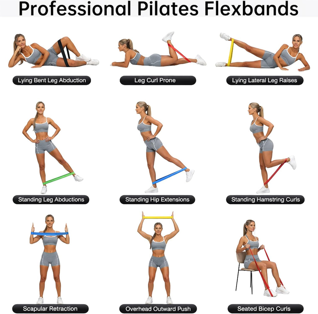Fittest Pro by Limm Resistance Bands for Legs and Butt, Fabric Exercise Loop Bands Yoga, Pilates, Rehab, Fitness and
