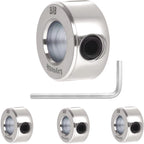 4pcs 3/8" bore Shaft Collar,Zinc Plated Set-Screw Shaft Collars