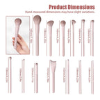 Makeup Brush Set 13 Pcs Professional-Complete Kit with Foundation,Eyeshadow,Blush&Lip Brushes-Soft Synthetic Bristles