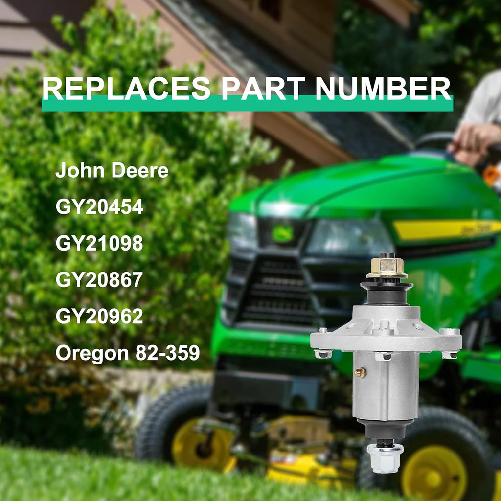 ZALANA Spindle Assembly for John Deere Mower Replace GY20454 GY20962 - Spindle for D110 D130 D140 L110 LA125 LA130 42" 48" Lawn Mower with Threaded Bolt