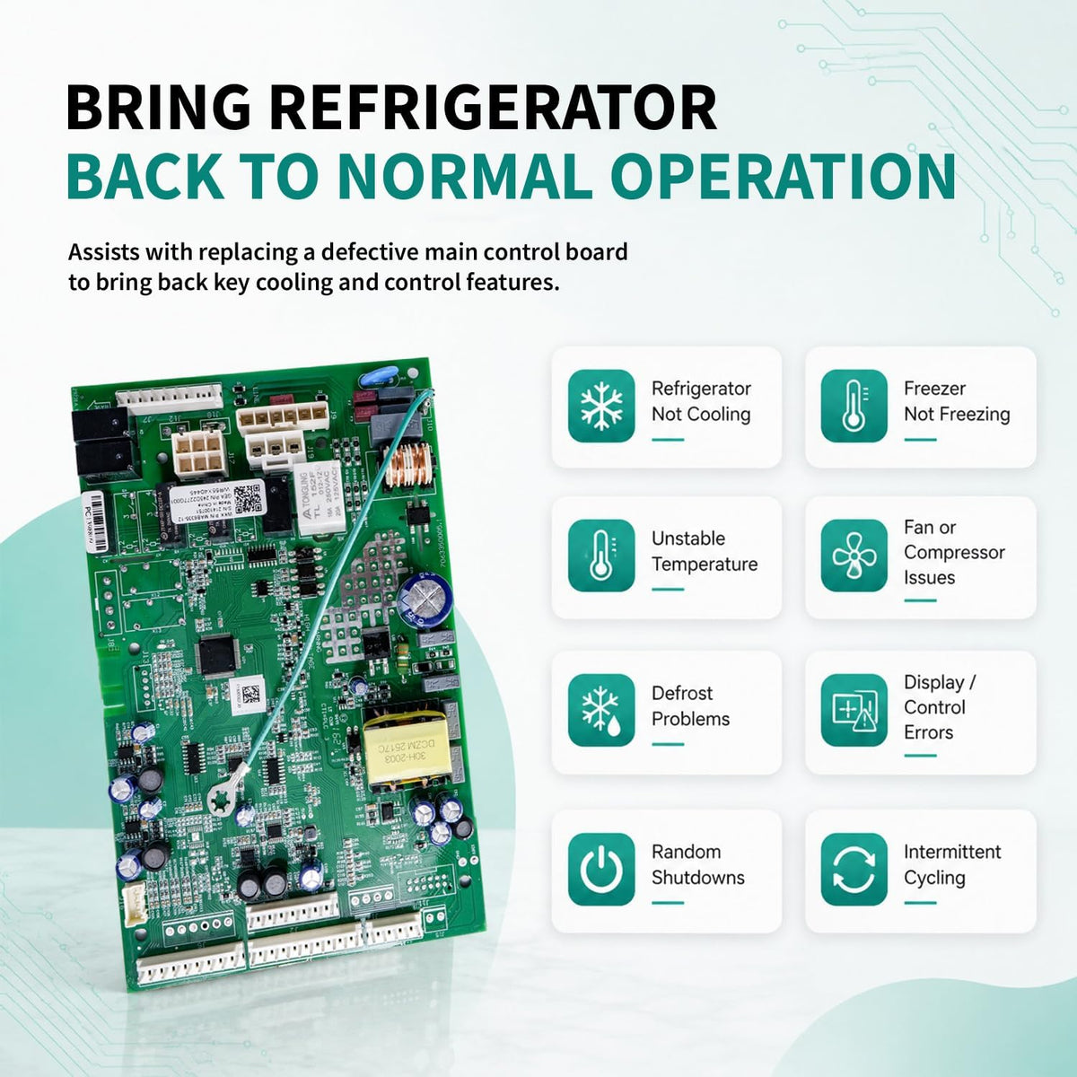 WR55X40445 Refrigerator Main Control Board for GE