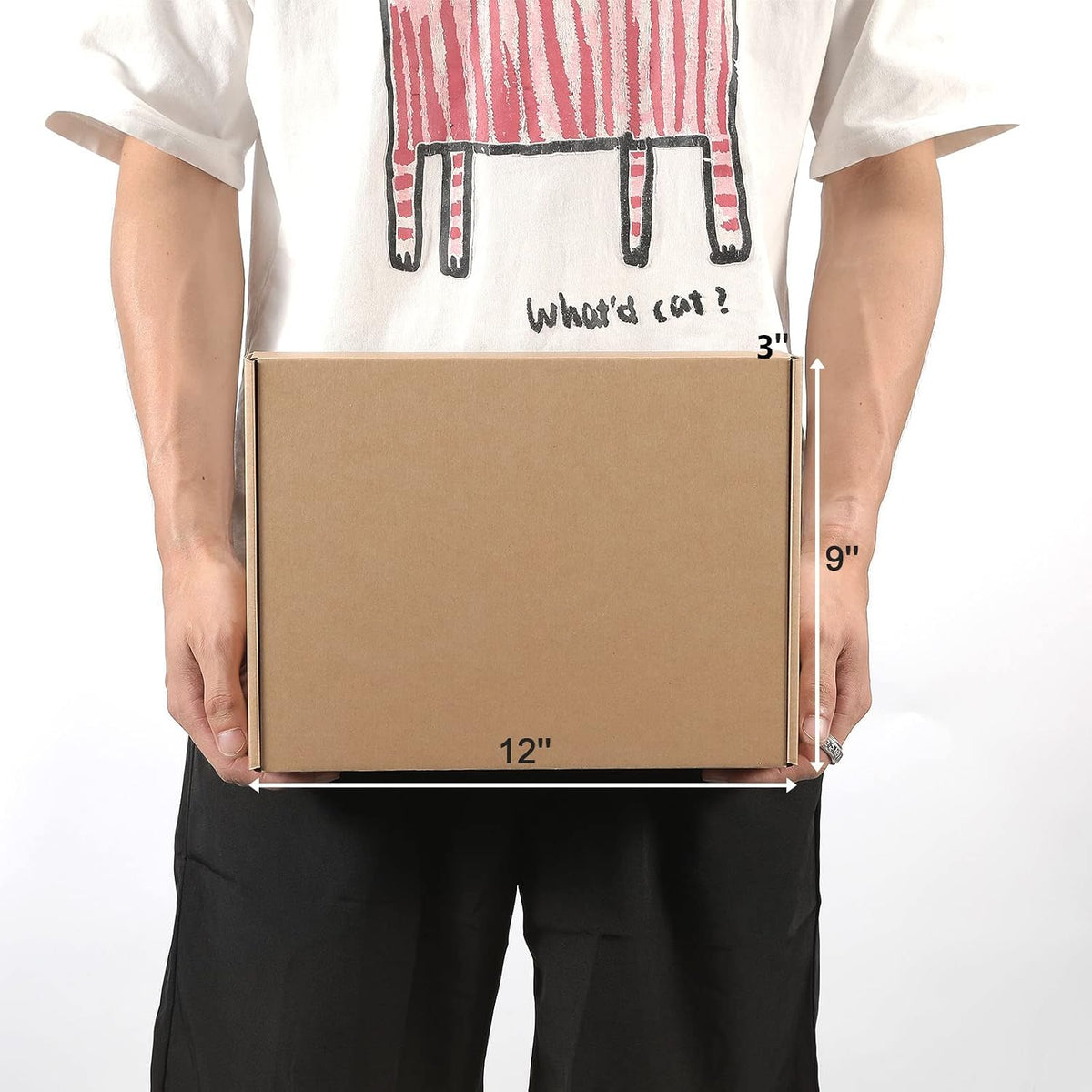 Kraft Brown Shipping Boxes 12x9x3 Inches, 20 Pack