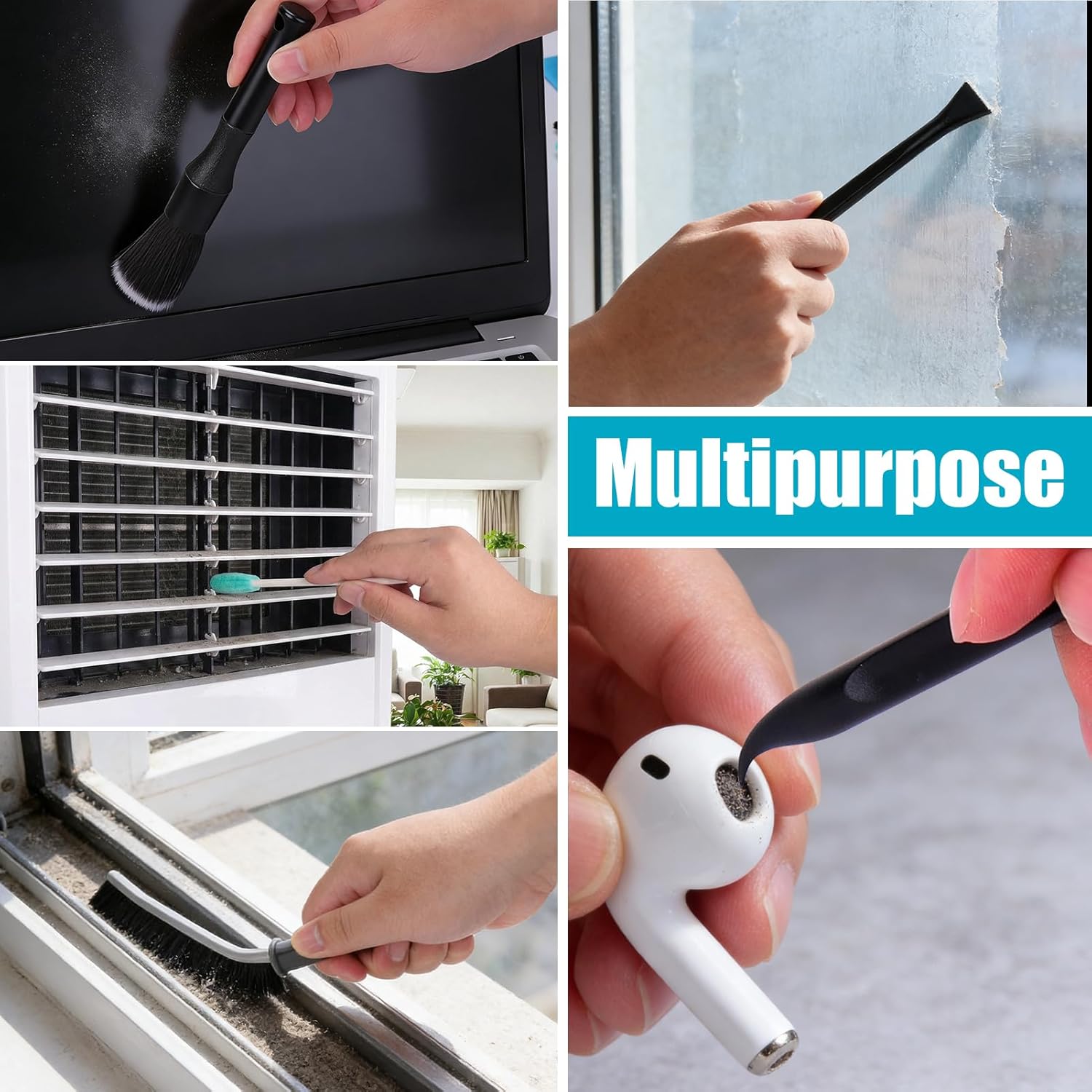 Car Detailing Kit Interior,Car Cleaning Interior Cleaner Brush Kit Tool,Car Care Detail & Clean Supplies Accessories