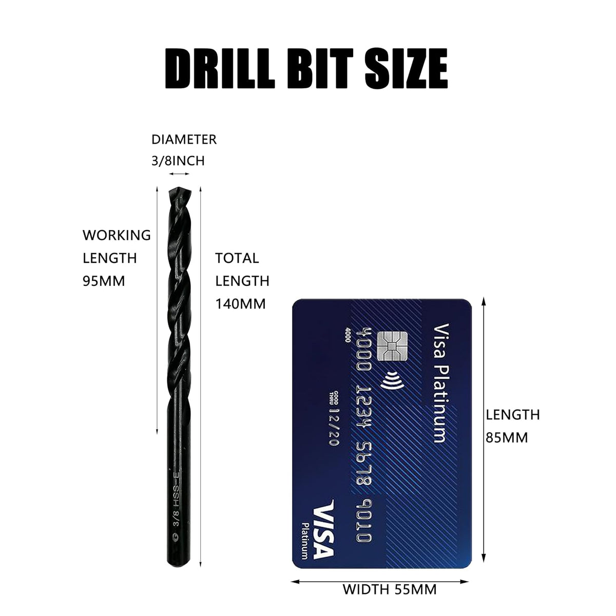 3/8inch HSS M35 Cobalt Twist Drill Bits for Metal