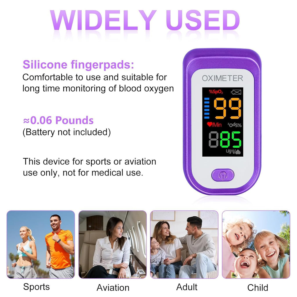 Pulse Oximeter Fingertip, Pulse OX with Large LED Display, Oximeter, Pulse Oximeter, Fingertip Pulse Oximetr