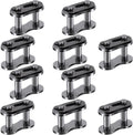 PAGOW 10pcs 40 Roller Chain Connecting Links, Master Connector Link, Heavy Duty Manganese Steel
