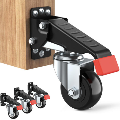 Workbench Casters kit 720 Lbs- Retractable Casters, 4 Pack