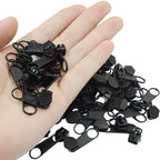 100 Pack #5 Zipper Sliders Replacement, Black