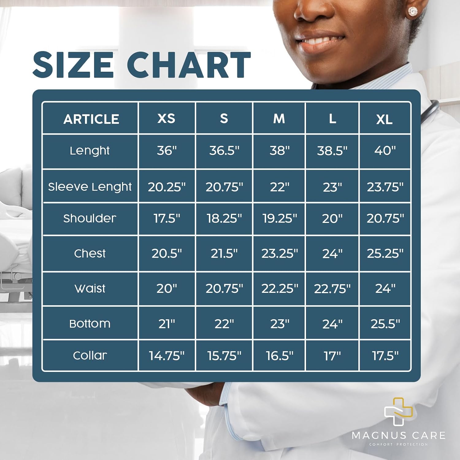 Professional Lab Coat for Women & Men, White Unisex Labcoat, Cotton Poly Medical Doctor Nurse Med Laboratory Coat