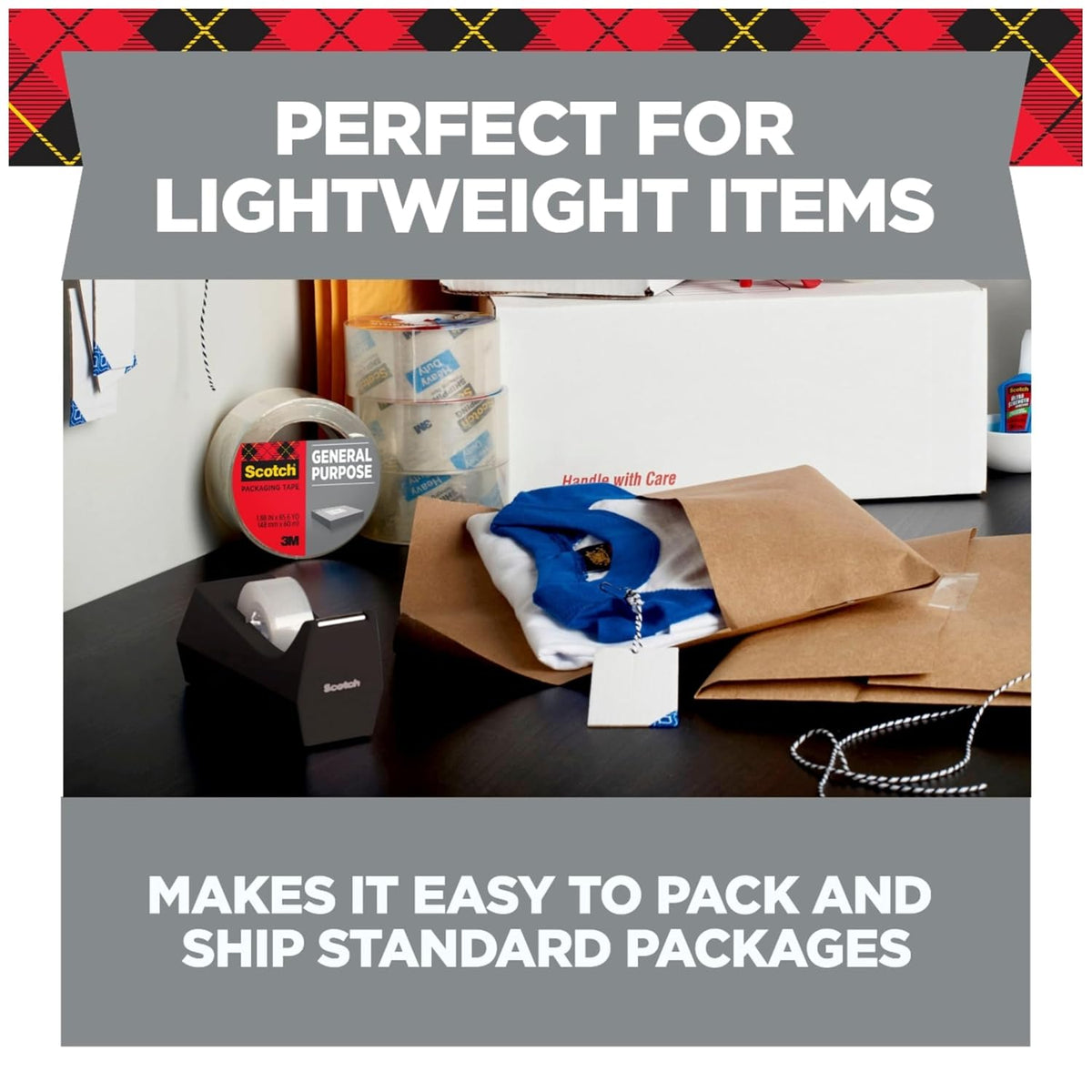 General Purpose Packing Tape, 1.88 in x 84.2 yd, 1 Roll