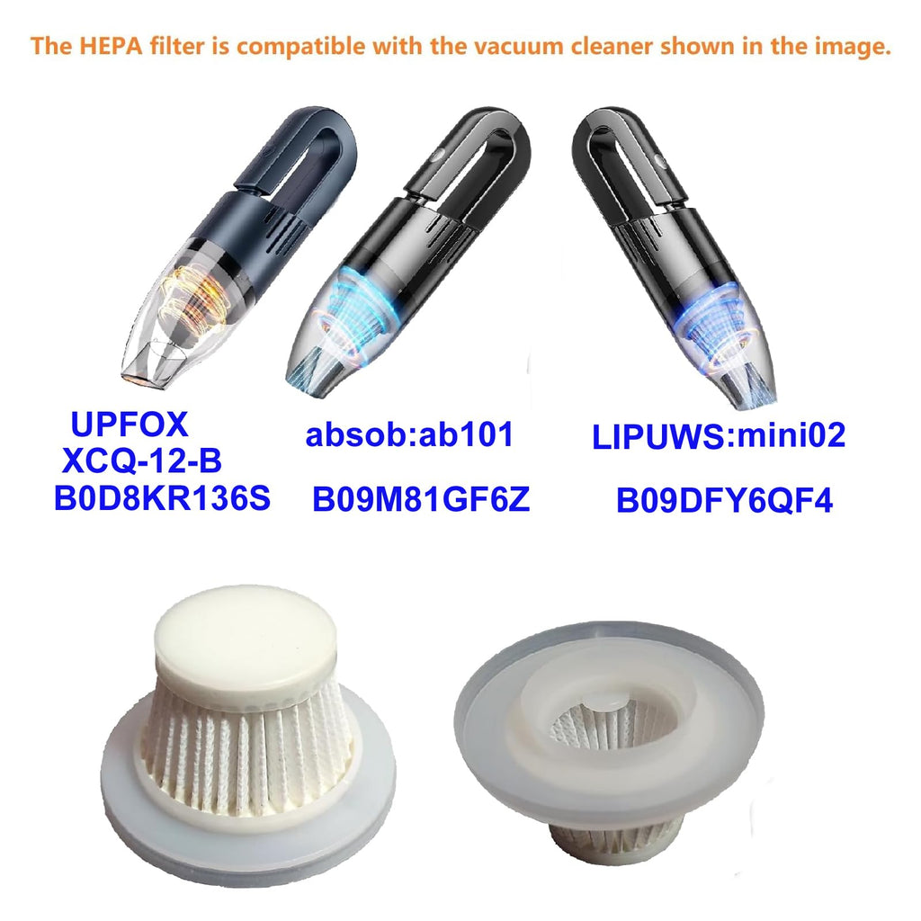 Hepa Filter Replacement compatible with UPFOX/LIPWUS/Absob AB-101 Car Vac