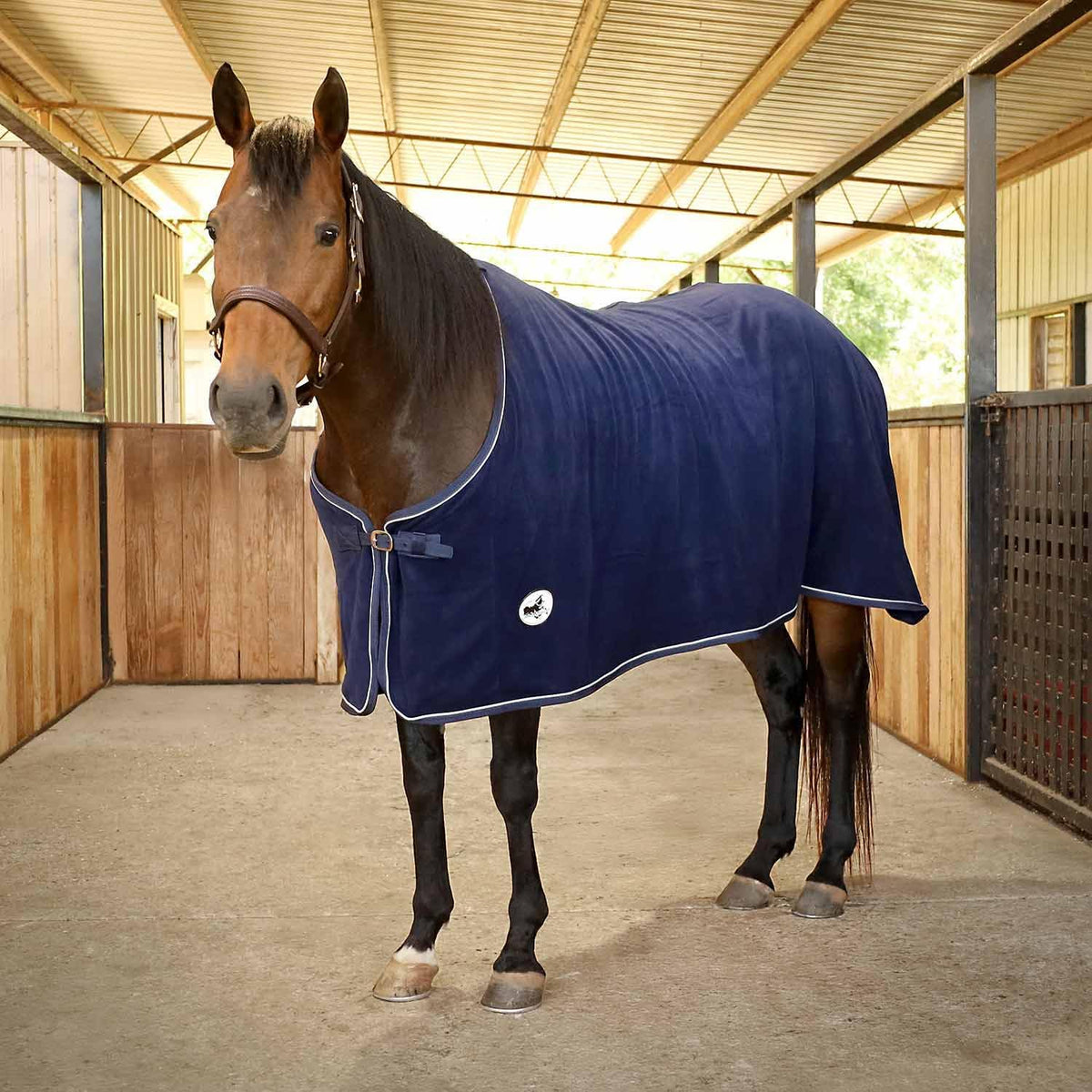 Elite Fleece Cooler Blanket for Horses, 75" – Contoured Moisture Wicking Horse Cooler, Lightweight Breathable Fleece