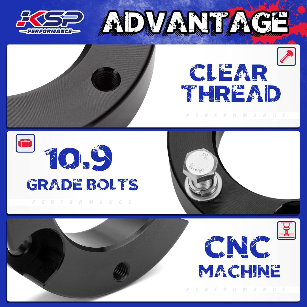 KSP 2" lift kits for Tacoma 2005-2023, Leveling Kit Lift Strut Spacers