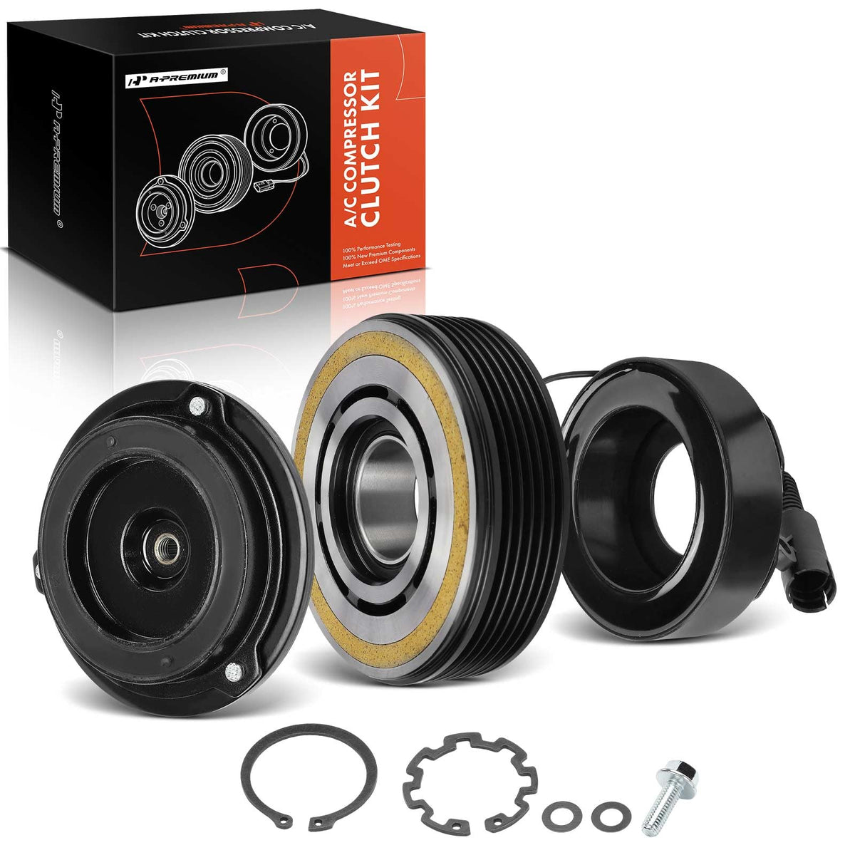 A-Premium Air Conditioner AC Compressor Clutch Kit Compatible with BMW