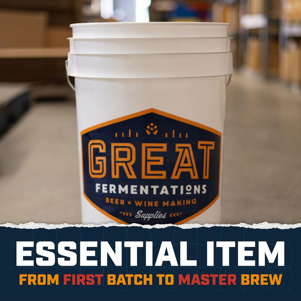 6.5 Gallon Fermenting Bucket - BPA Free Food Grade Fermentation Bucket without Lid - Multi-purpose Reusable Brewing