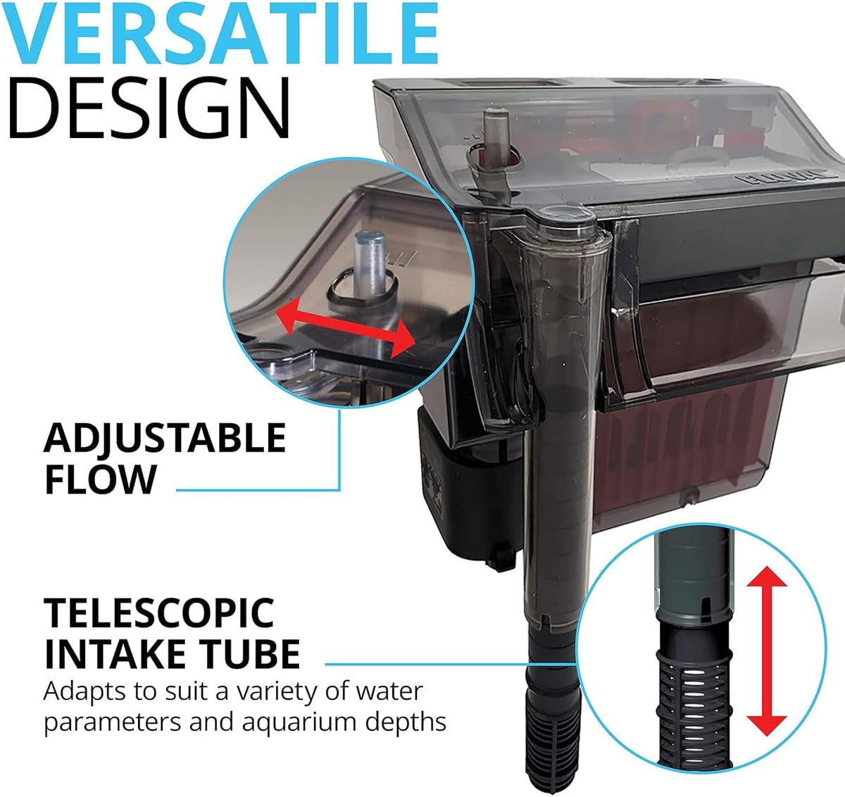 C3 Power Filter, Fish Tank Filter for Aquariums up to 50 Gal.