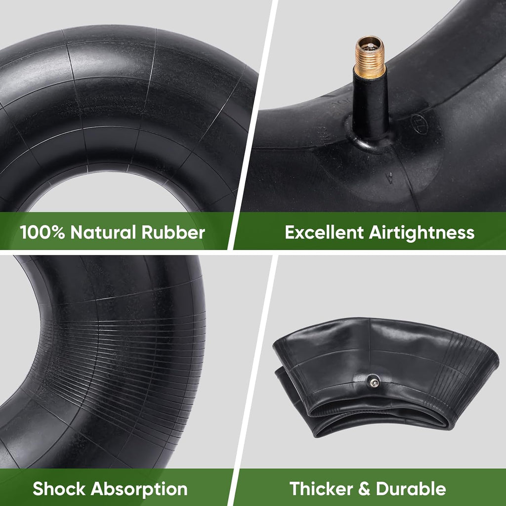15x6.00-6nhs Lawn Mower Tires Inner Tube, 2 Pack Inner Tire Tube for Wheelbarrow Tires, Replacement Tube with TR-13