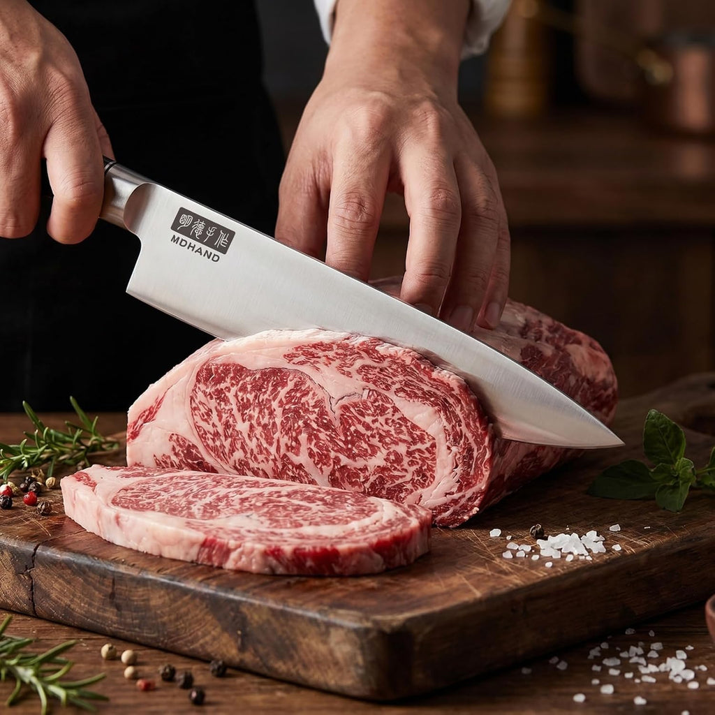 Chef Knife Set with Roll Bag, Ultra Sharp Japanese Kitchen Knife Set