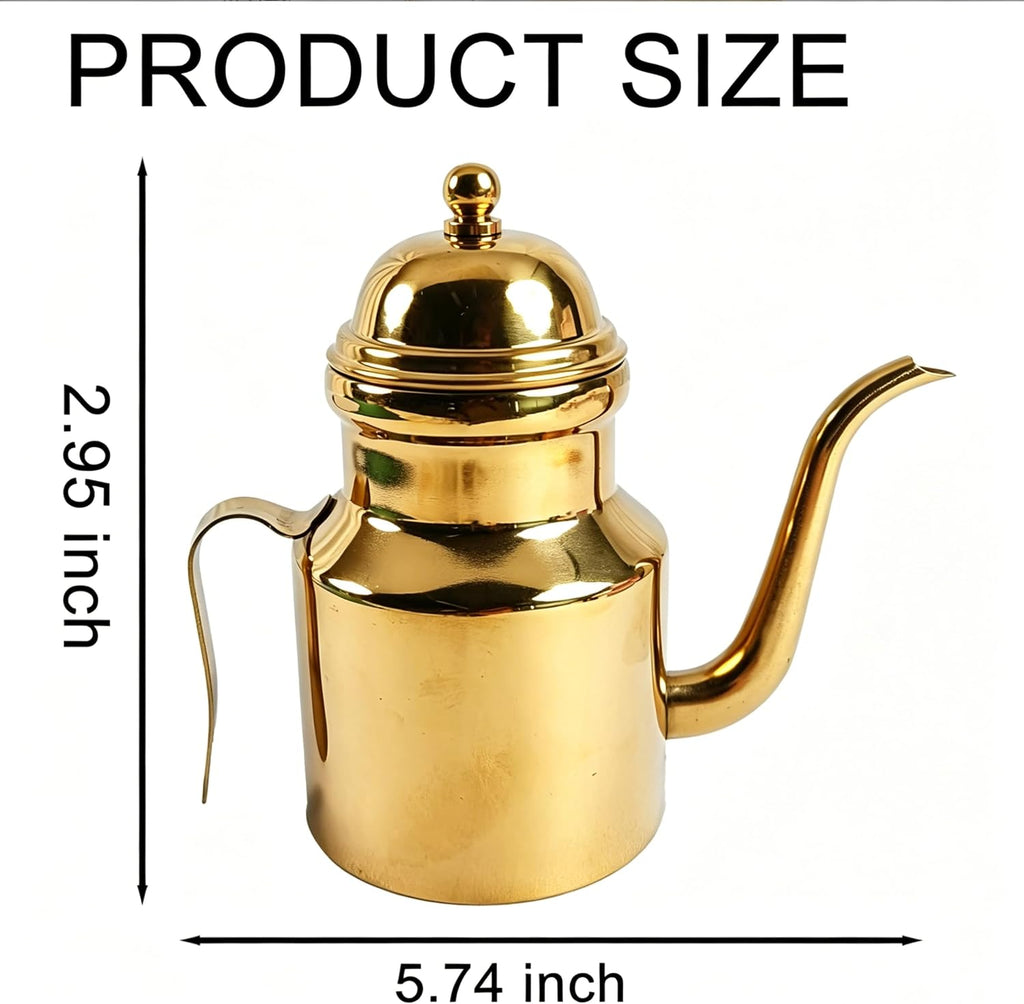 Olive Oil Dispenser Bottle, 450ml Stainless Steel Oil Can