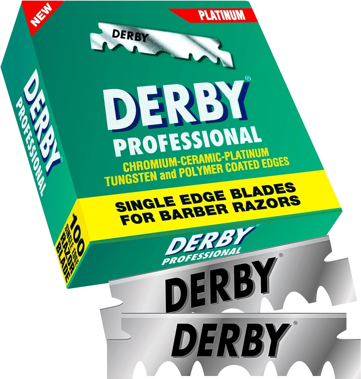 Professional Single Edge Razor Blades, 100 Count