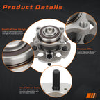 DRIVESTAR 512320 Rear Wheel Bearing and Hub Assembly, 5 Lugs W/ABS