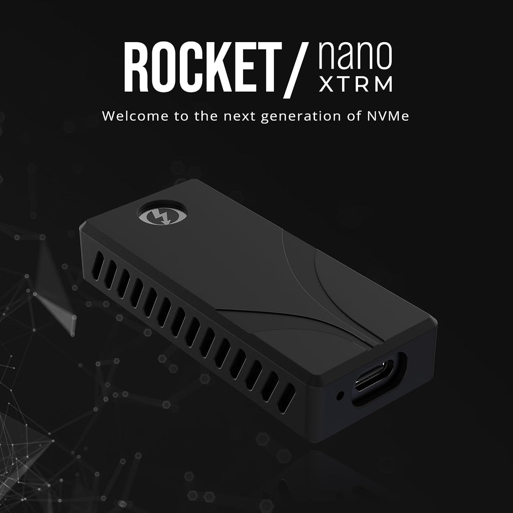 1TB Rocket Nano XTRM External SSD, USB 3.2 / Thunderbolt 3, Speeds Up to 2700MBps (SB-XTMN-1TB)