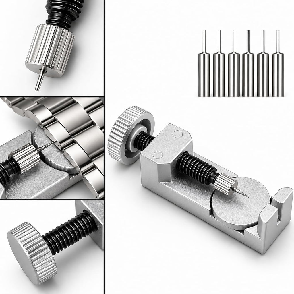 Watch Link Removal Kit, Watch Band Tool for Watch Bracelet Resizing,Adjustment -Watch Strap Pins