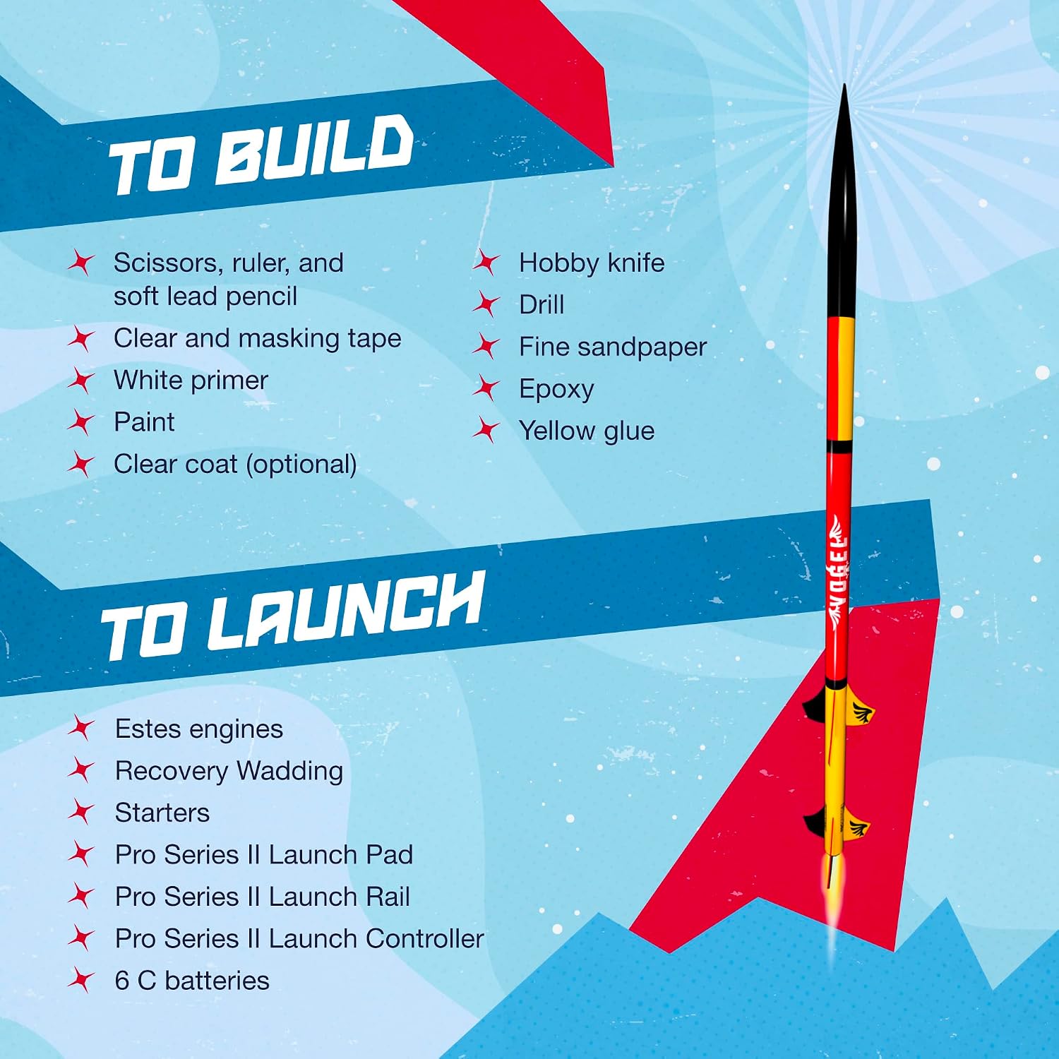 9728 Vogel Pro Series II Expert Model-Rocket Kit