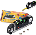 Laser Level Line Tool, Standard Cross Line Laser Leveler Beam Tool with Metric Rulers 8ft/2.5M, Multipurpose Laser
