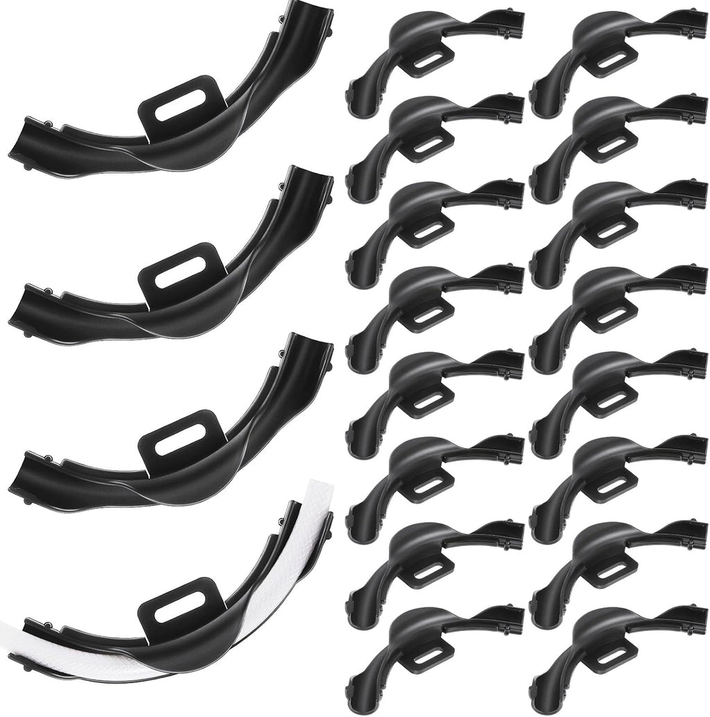 Pushglossy 20 Pcs 1/2" Pex 90 Degree Bend Supports, Plastic Pipe Holders