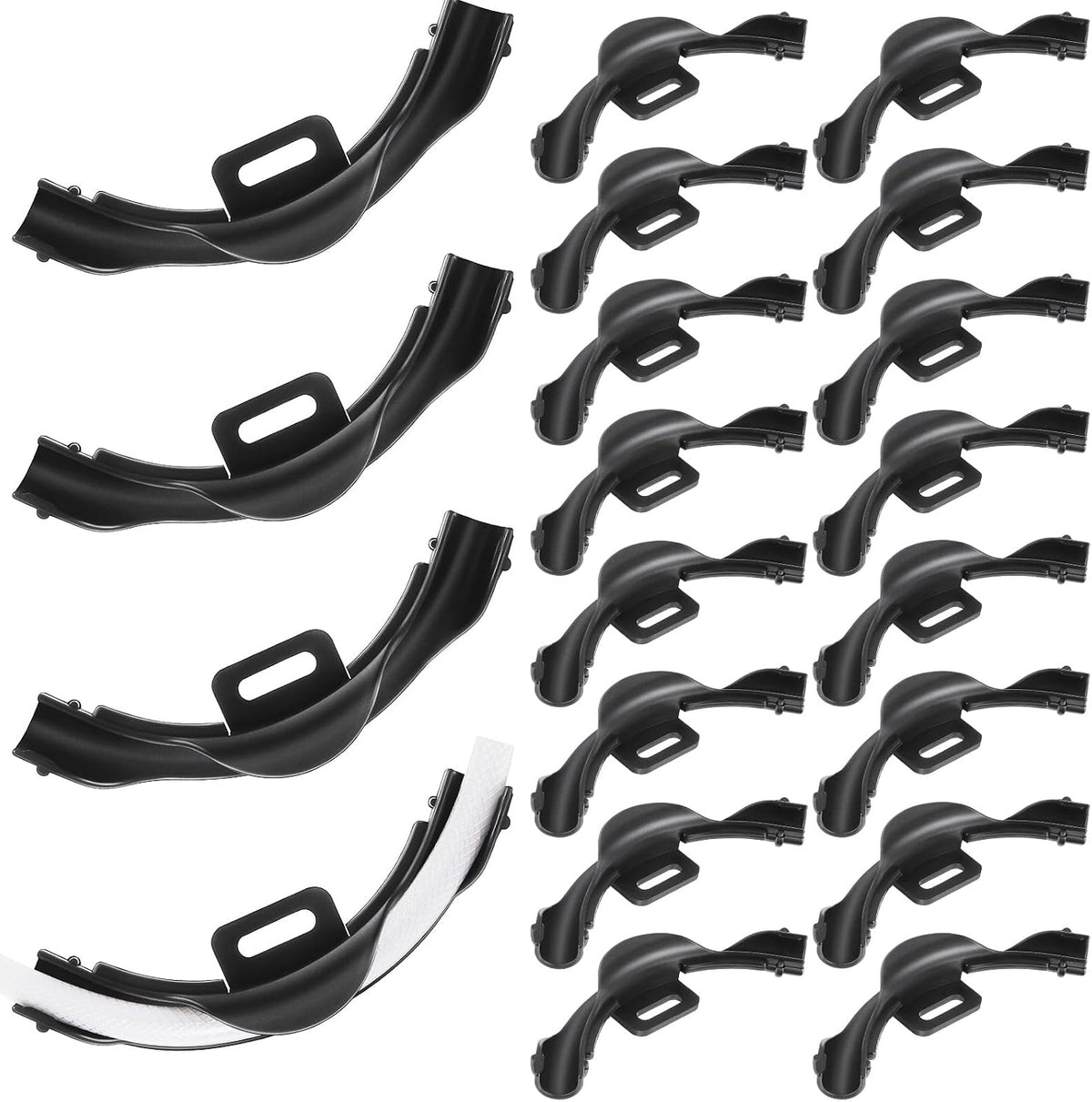 Pushglossy 20 Pcs 1/2" Pex 90 Degree Bend Supports, Plastic Pipe Holders