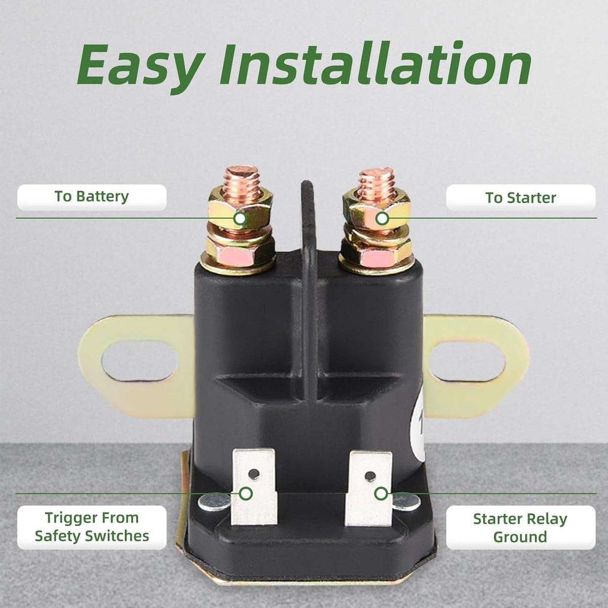 Starter Solenoid Compatible With John Deere AM133094, MTD 725-04439 Cub Cadet Lawn Tractor