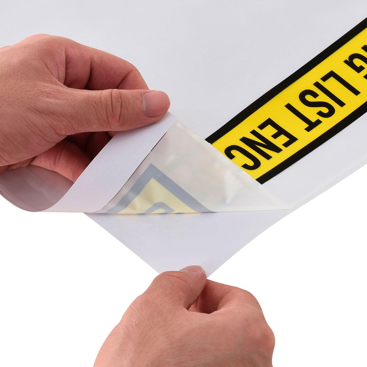 Panel Face Envelopes, "Packing List Enclosed", 12"L x 10"W, Yellow, 500/Pack