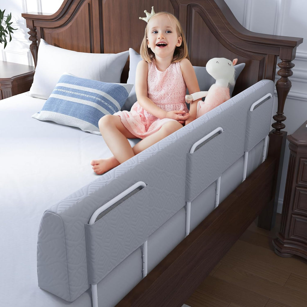 Bed Bumper for Toddlers, Foam Bed Rail for Toddlers, Toddler Bed Rail Bumper, Soft Safety Bed Guard Rail for Kids