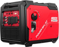 4800W Portable Inverter Generator,Parallel Ready&Electric Start Super Quite Gas Powered,RV Ready with 30A Outlet, EPA