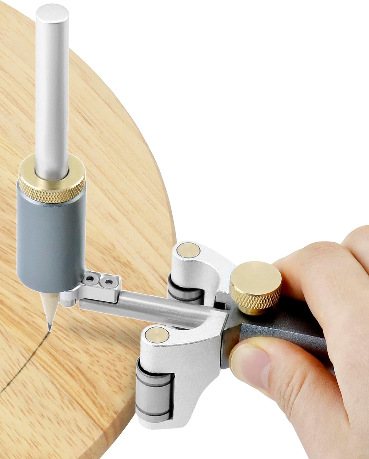 Wheel Marking Gauge, Multifunctional Woodworking Scribing Tool to Draw Arcs and Lines, Dual-purpose Scriber Parallel