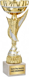 Imperial Gold Trophy Cup | Free Engraving, Metal Cup, Marble Base