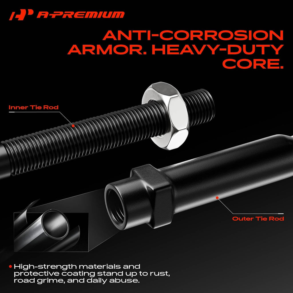 A-Premium Front Outer Tie Rod End, Compatible with Dodge